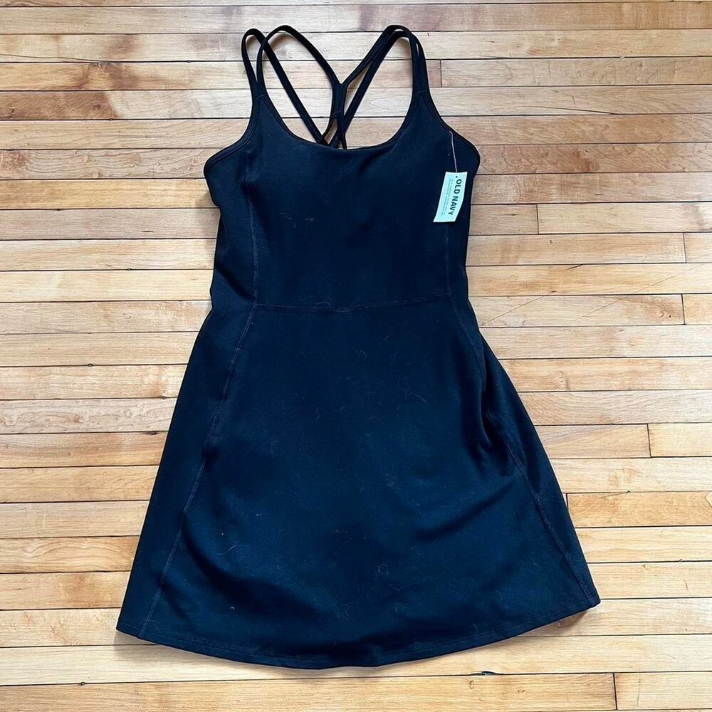 Old Navy black workout dress with shorts XS